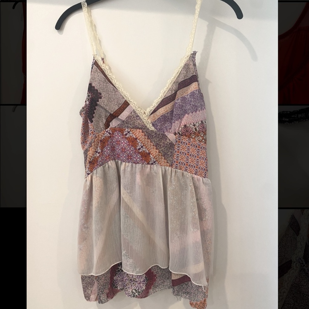 Urban outfitters multi color baby doll tank